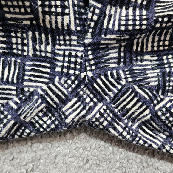 Cartonnier Anthropologie Charlie Ankle Pant Blue Periwinkle Abstract Geo Print - Picture 10 of 12